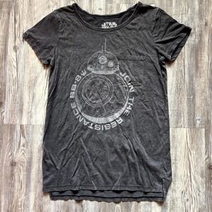Star Wars BB‑8 Pocket Tee Medium Women's/Unisex Black Graphic T‑Shirt Pre‑Owned